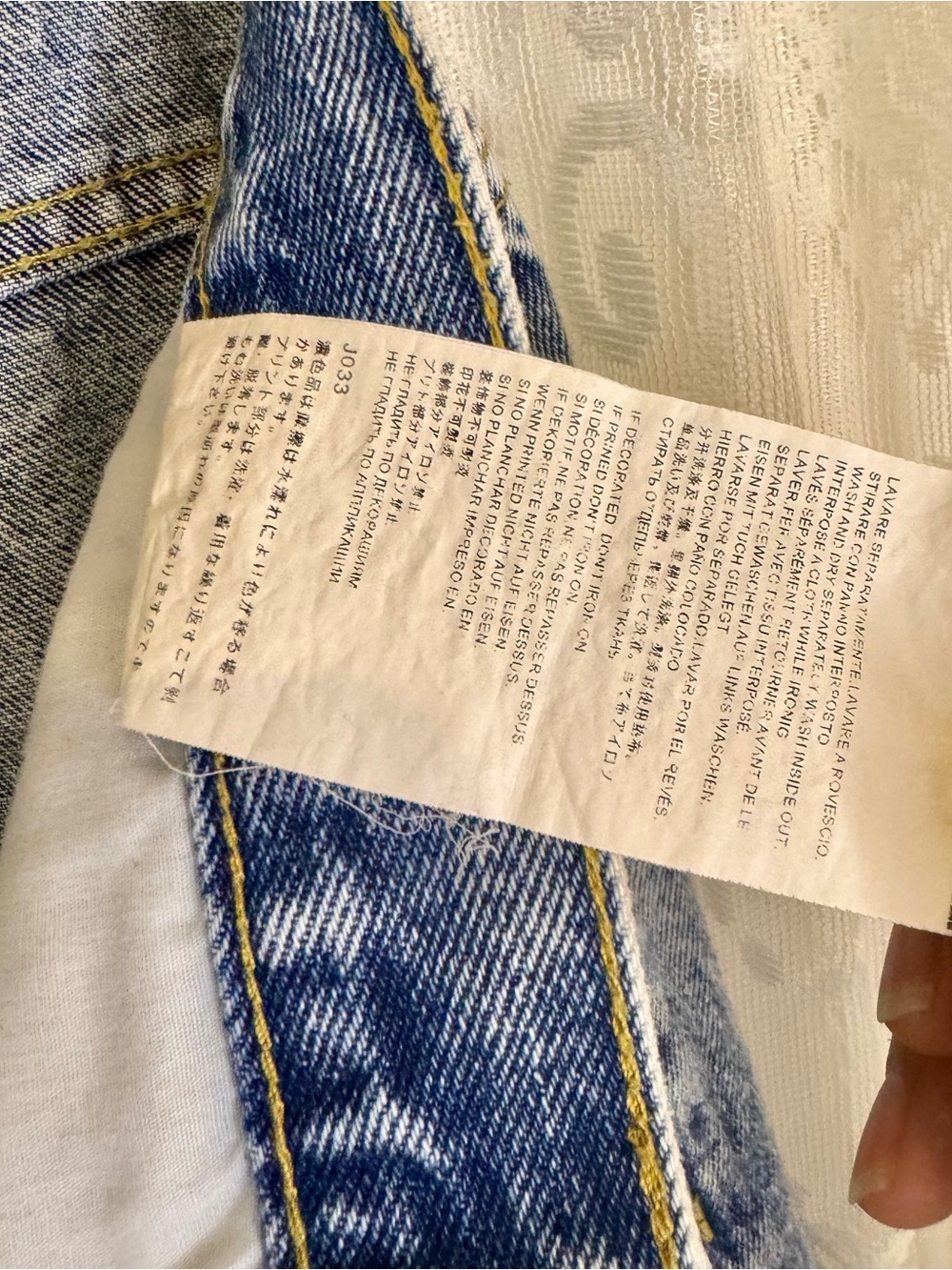 Maison Margiela Exposed Pocket Jeans Wide Leg Acid Wash Italy Womens Size Small - Picture 7 of 10